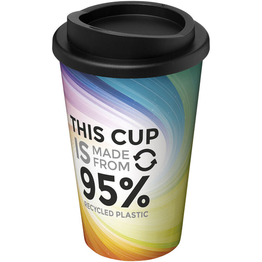 Bicchiere termico da 350 ml Brite-Americano® Recycled personalizzato con logo - Pubblienne