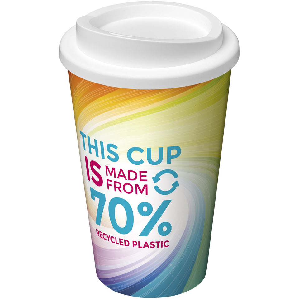 Bicchiere termico da 350 ml Brite-Americano® Eco personalizzato con logo - Pubblienne