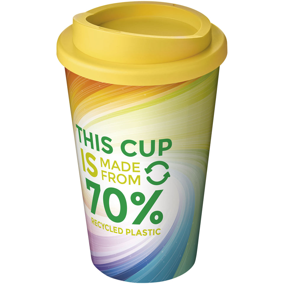 Bicchiere termico da 350 ml Brite-Americano® Eco personalizzato con logo - Pubblienne