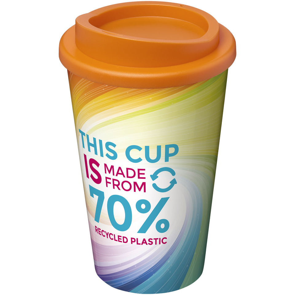 Bicchiere termico da 350 ml Brite-Americano® Eco personalizzato con logo - Pubblienne