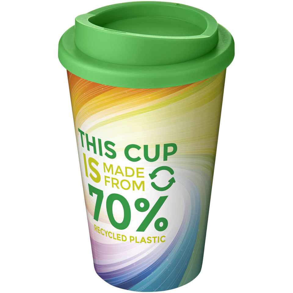 Bicchiere termico da 350 ml Brite-Americano® Eco personalizzato con logo - Pubblienne