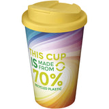 Bicchiere termico con chiusura ermetica da 350 ml Brite-Americano® Eco personalizzato con logo - Pubblienne