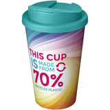 Bicchiere termico con chiusura ermetica da 350 ml Brite-Americano® Eco personalizzato con logo - Pubblienne