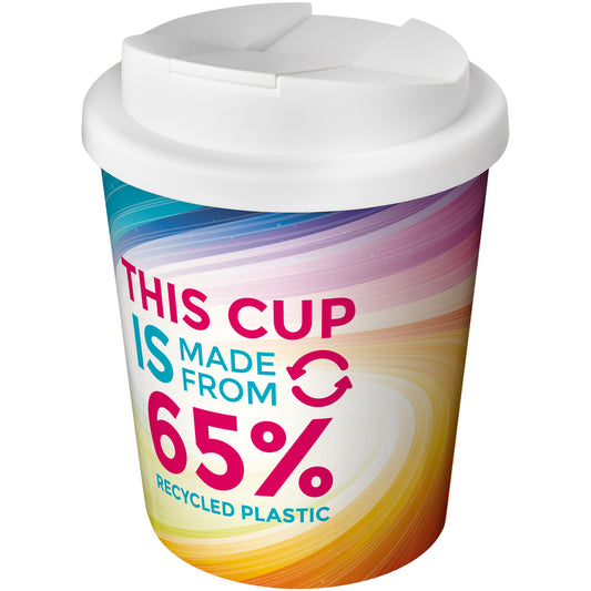 Bicchiere termico con chiusura ermetica da 250 ml Brite-Americano Espresso Eco personalizzato con logo - Pubblienne
