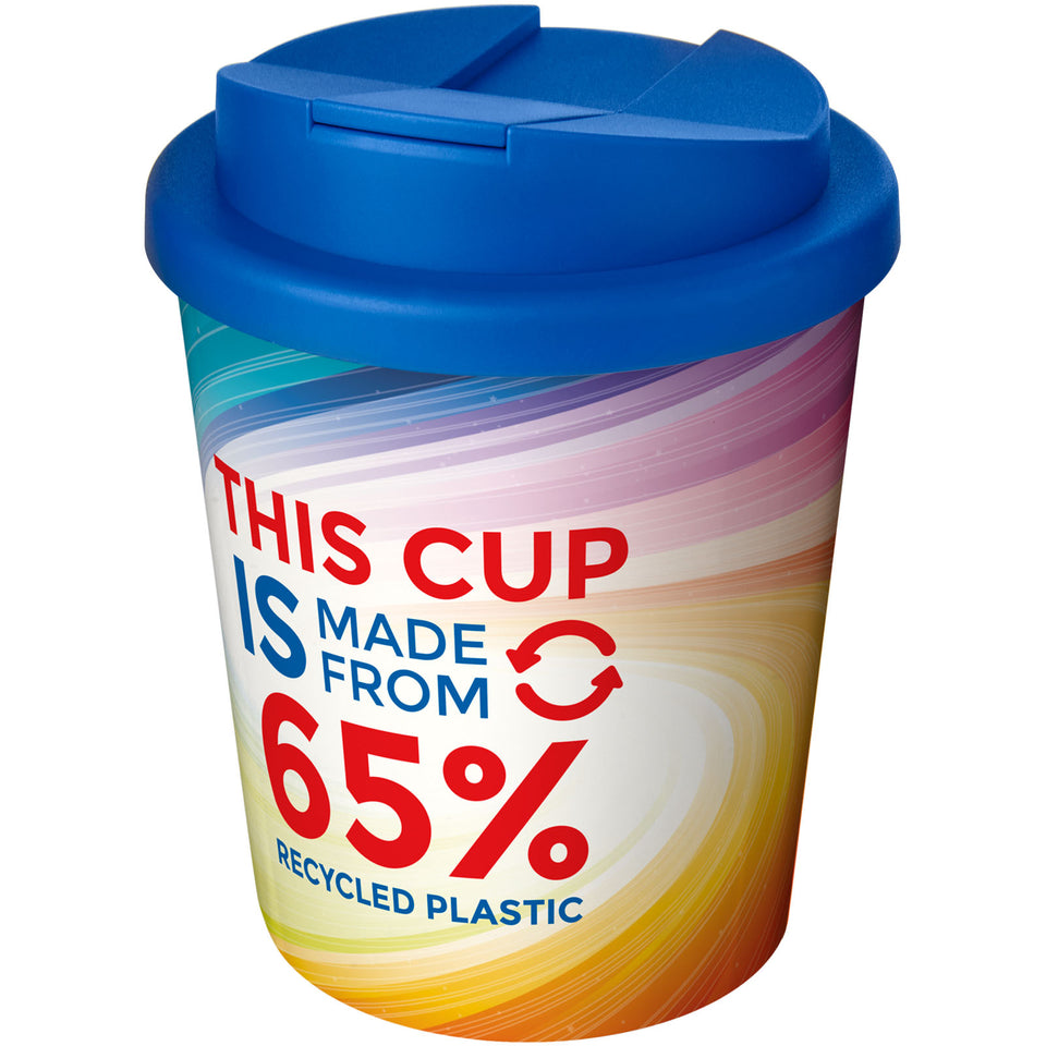 Bicchiere termico con chiusura ermetica da 250 ml Brite-Americano Espresso Eco personalizzato con logo - Pubblienne