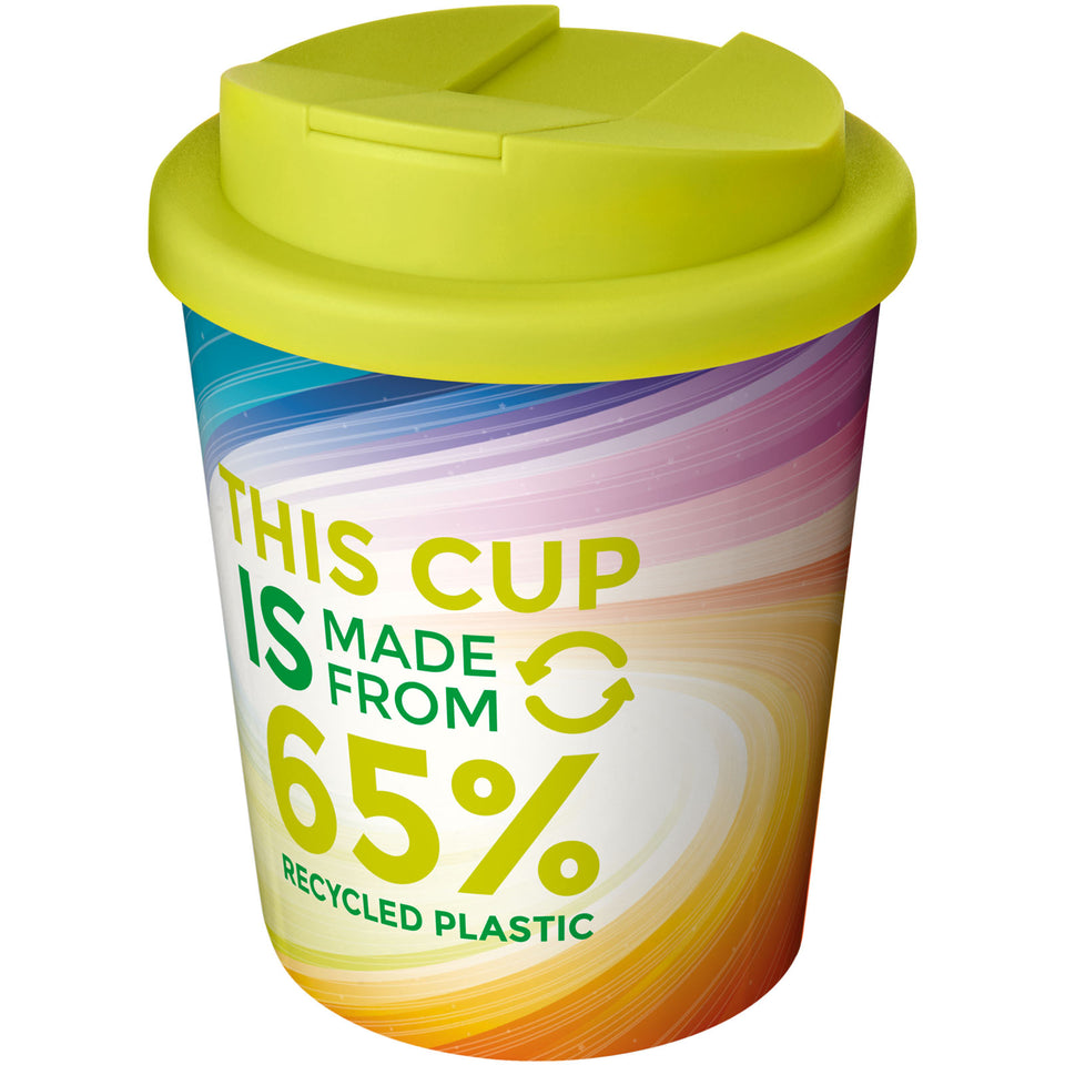 Bicchiere termico con chiusura ermetica da 250 ml Brite-Americano Espresso Eco personalizzato con logo - Pubblienne