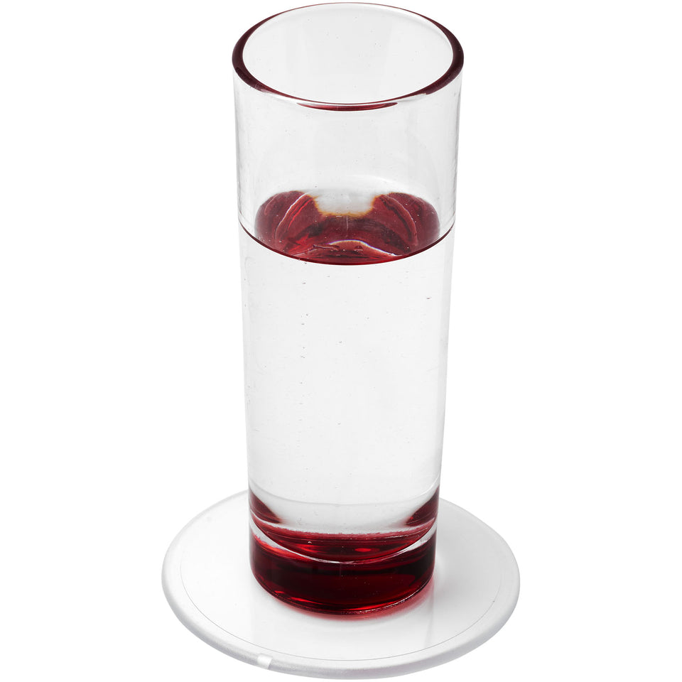 Sottobicchiere rotondo in plastica Renzo personalizzato con logo - Pubblienne