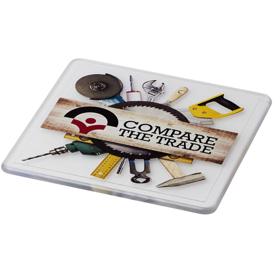 Sottobicchiere Renzo in plastica di forma quadrata personalizzato con logo - Pubblienne