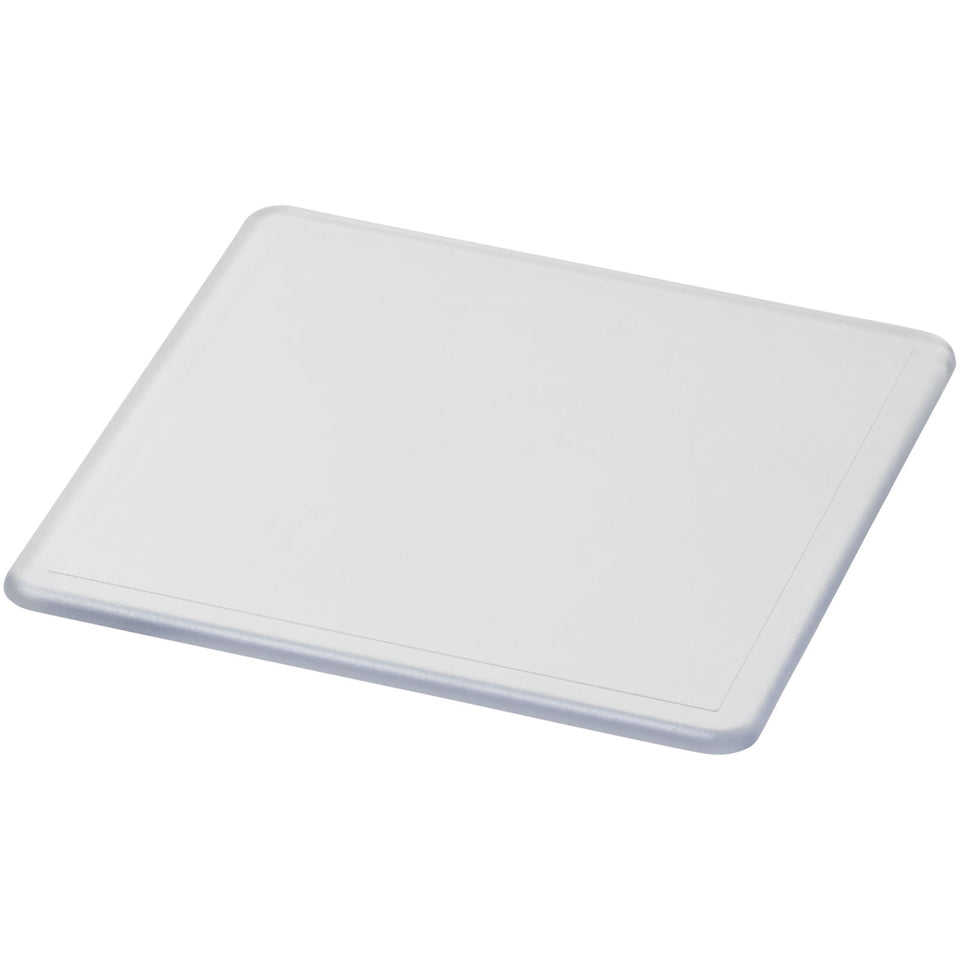 Sottobicchiere Renzo in plastica di forma quadrata personalizzato con logo - Pubblienne