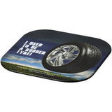 Sottobicchiere quadrato in gomma Brite-Mat® personalizzato con logo - Pubblienne