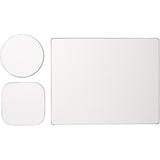 Set Brite-Mat® 1 con tappetino per mouse e sottobicchieri personalizzato con logo - Pubblienne