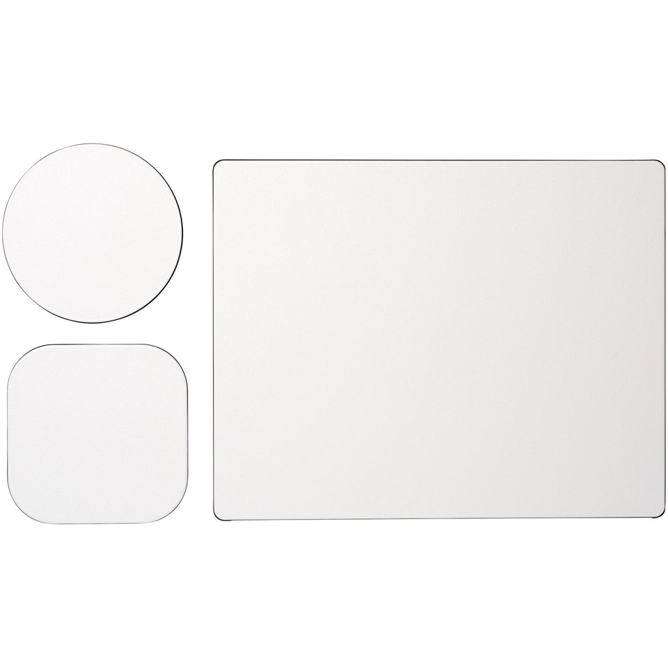 Set Brite-Mat® 1 con tappetino per mouse e sottobicchieri personalizzato con logo - Pubblienne