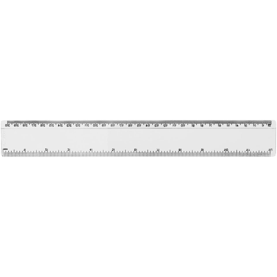 Righello Renzo da 30 cm in plastica personalizzato con logo - Pubblienne