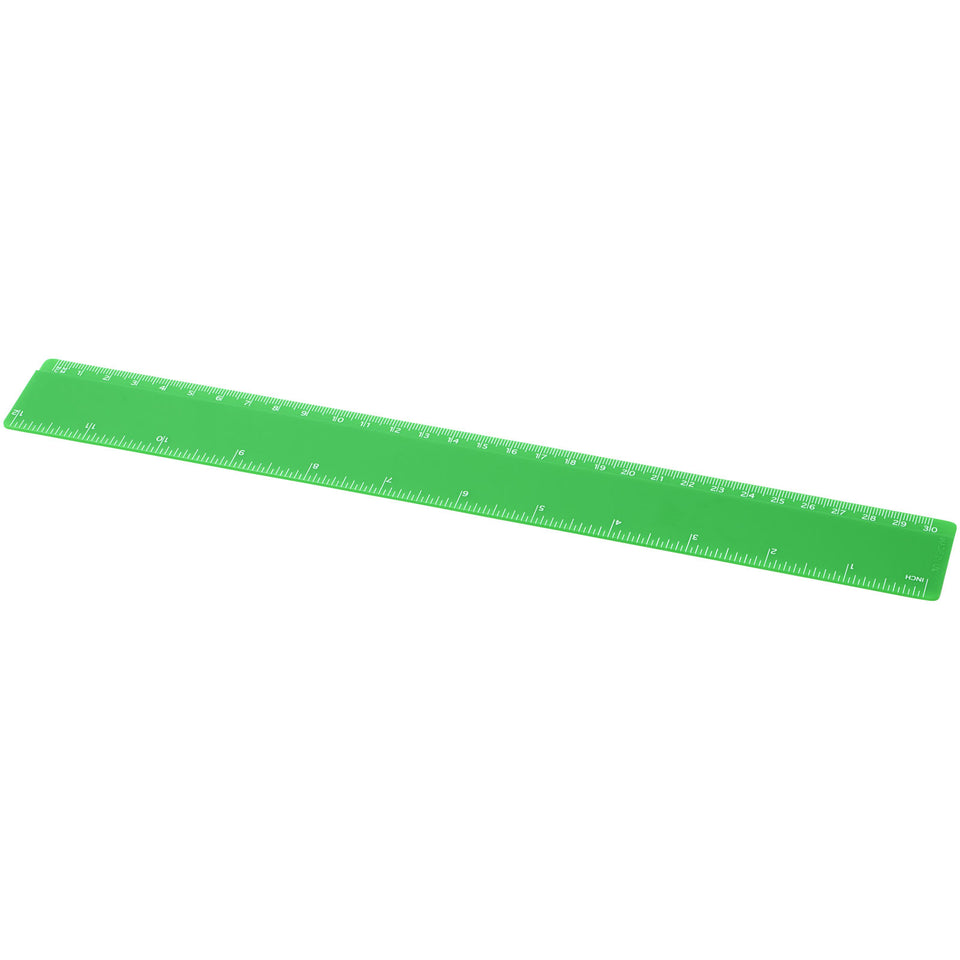 Righello Renzo da 30 cm in plastica personalizzato con logo - Pubblienne