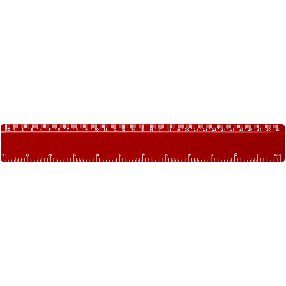 Righello Renzo da 30 cm in plastica personalizzato con logo - Pubblienne