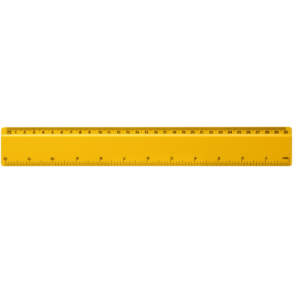 Righello Renzo da 30 cm in plastica personalizzato con logo - Pubblienne