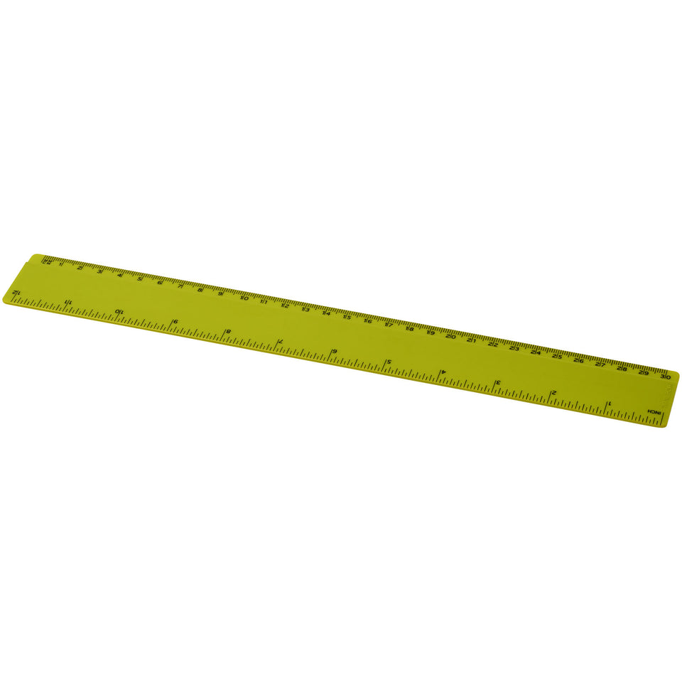 Righello Renzo da 30 cm in plastica personalizzato con logo - Pubblienne