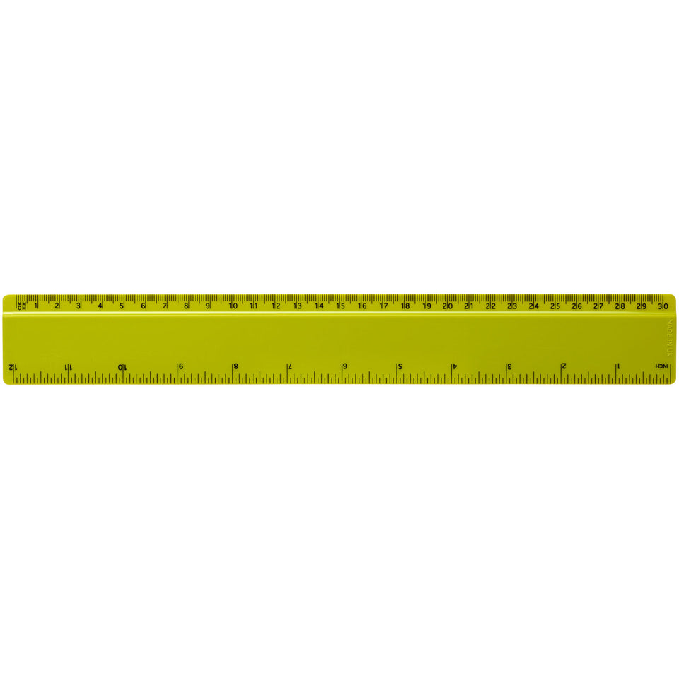 Righello Renzo da 30 cm in plastica personalizzato con logo - Pubblienne