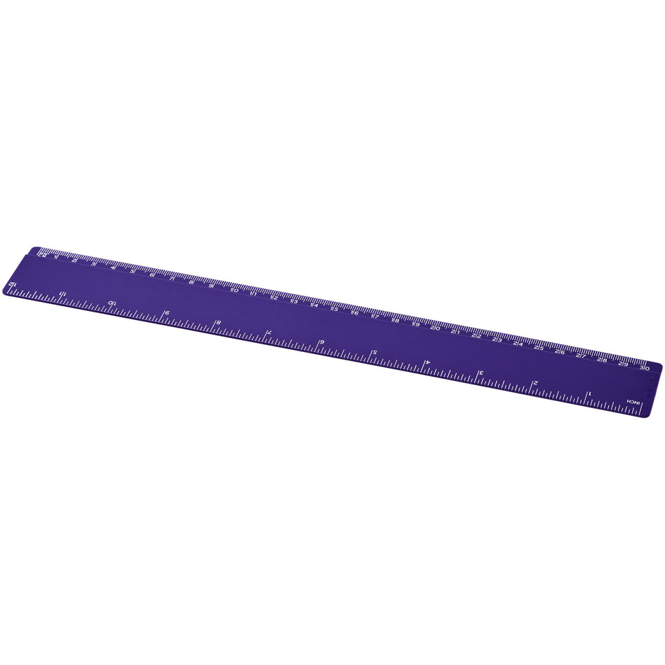 Righello Renzo da 30 cm in plastica personalizzato con logo - Pubblienne