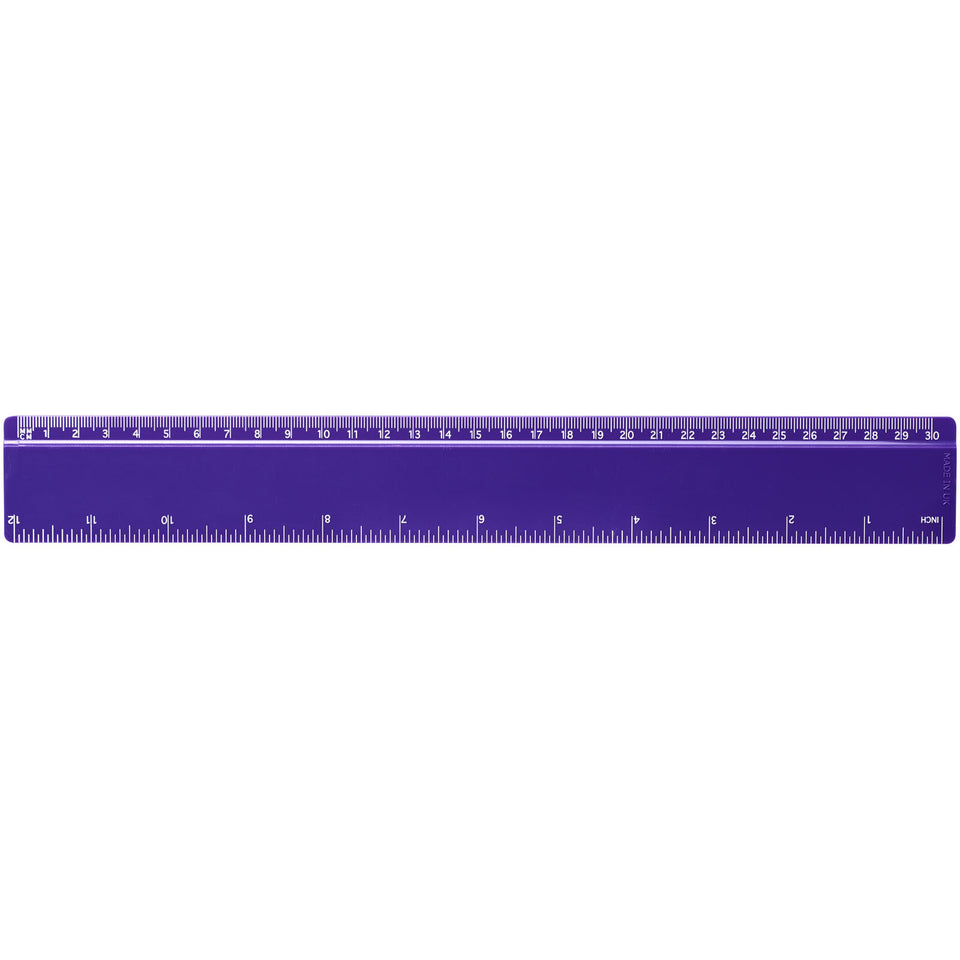 Righello Renzo da 30 cm in plastica personalizzato con logo - Pubblienne