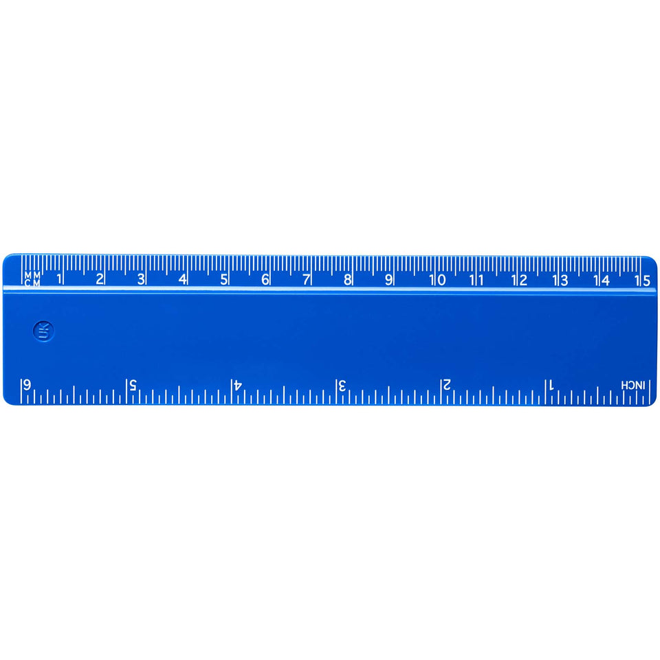 Righello Renzo da 15 cm in plastica personalizzato con logo - Pubblienne