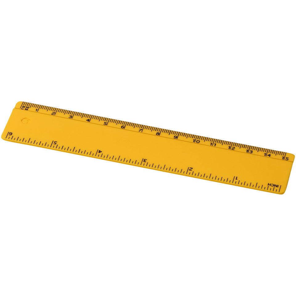 Righello Renzo da 15 cm in plastica personalizzato con logo - Pubblienne