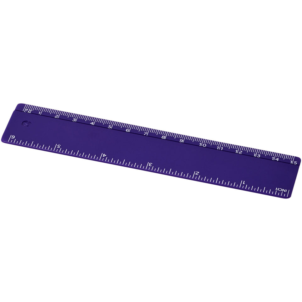 Righello Renzo da 15 cm in plastica personalizzato con logo - Pubblienne
