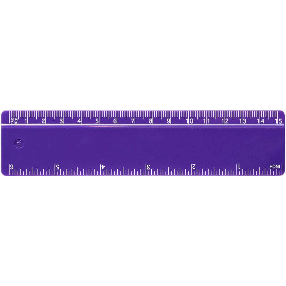 Righello Renzo da 15 cm in plastica personalizzato con logo - Pubblienne