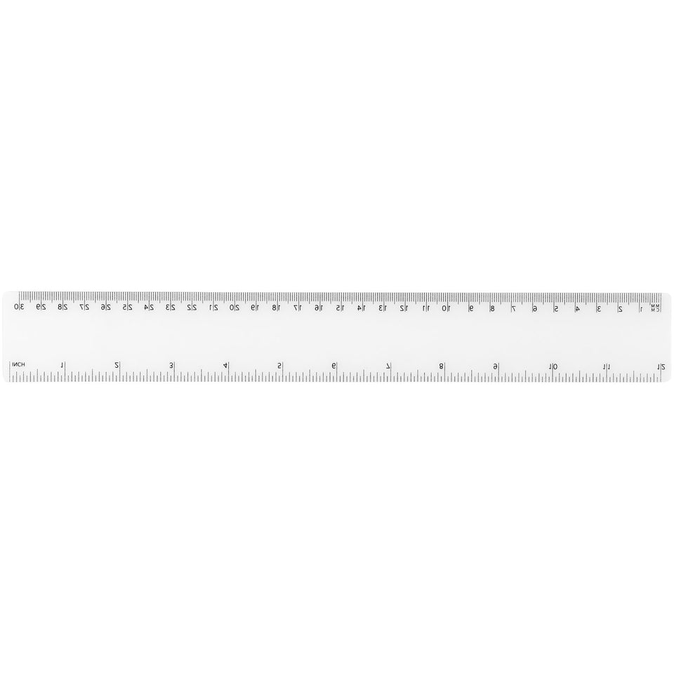 Righello Rothko da 30 cm in plastica personalizzato con logo - Pubblienne