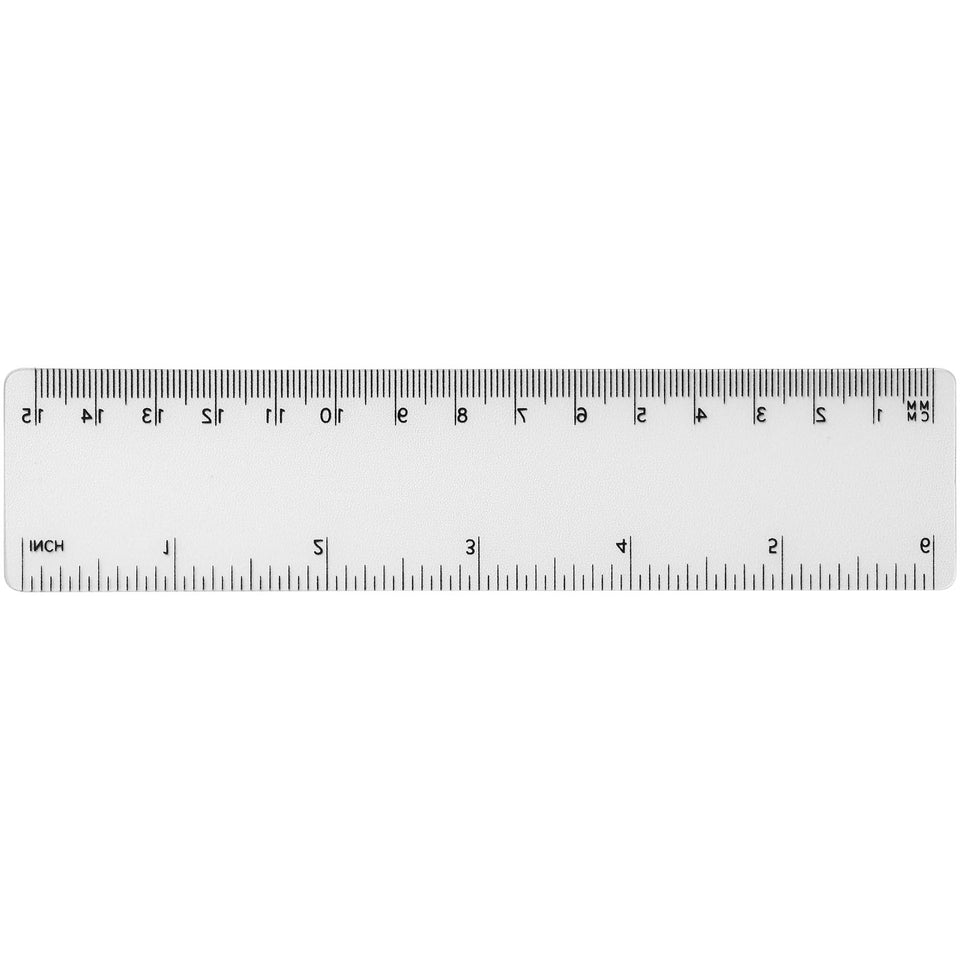 Righello Rothko da 15 cm in plastica personalizzato con logo - Pubblienne