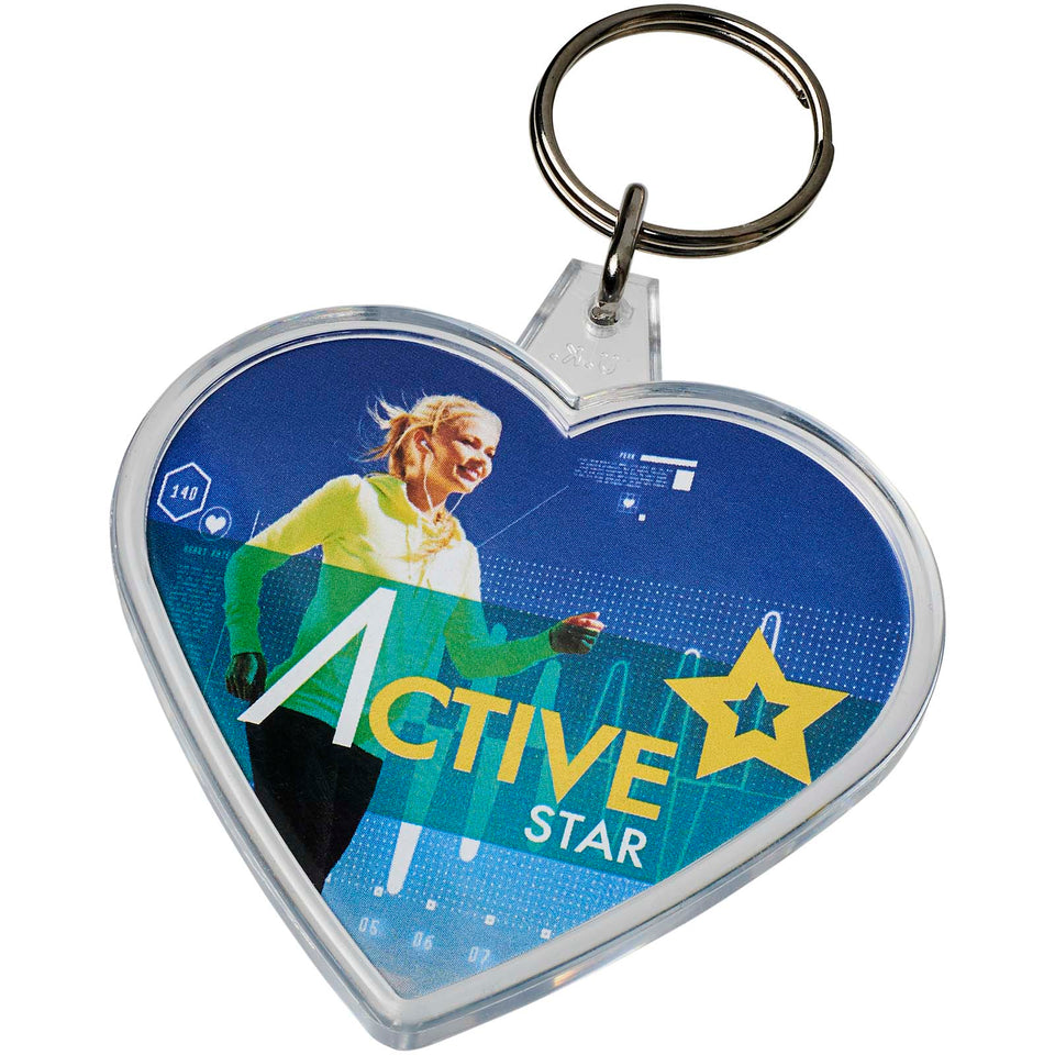 Portachiavi Combo a forma di cuore personalizzato con logo - Pubblienne