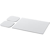 Set Brite-Mat® 3 con tappetino per mouse e sottobicchieri personalizzato con logo - Pubblienne