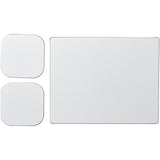 Set Brite-Mat® 3 con tappetino per mouse e sottobicchieri personalizzato con logo - Pubblienne