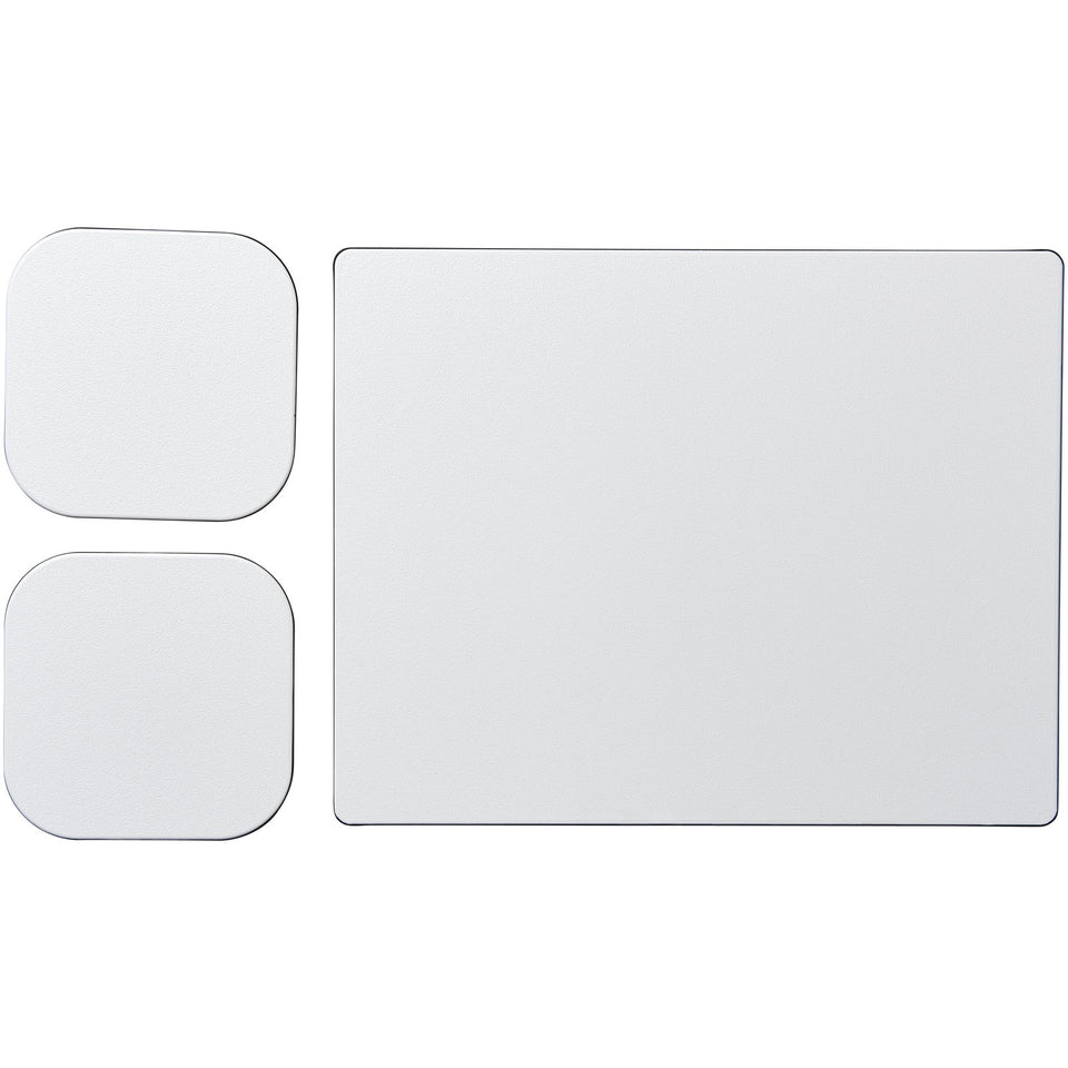 Set Brite-Mat® 3 con tappetino per mouse e sottobicchieri personalizzato con logo - Pubblienne
