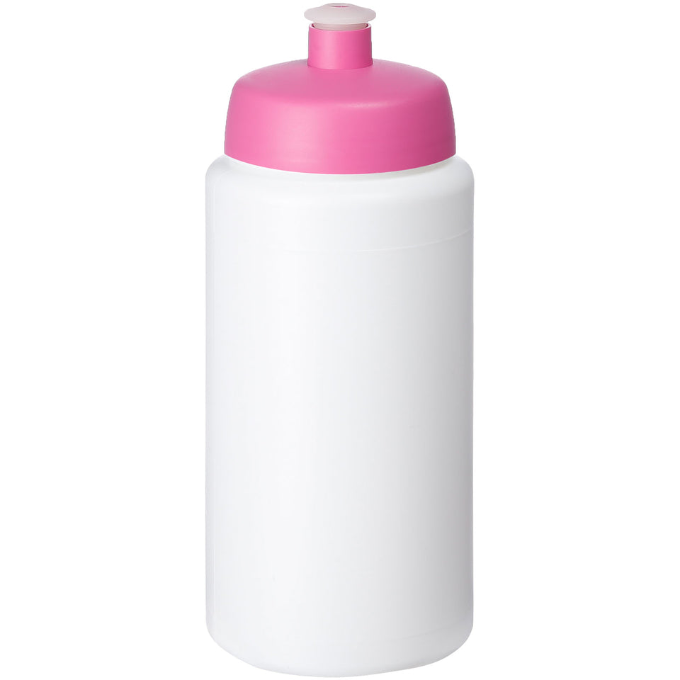 Borraccia sportiva Baseline® Plus da 500 ml con impugnatura e coperchio a cupola personalizzato con logo - Pubblienne