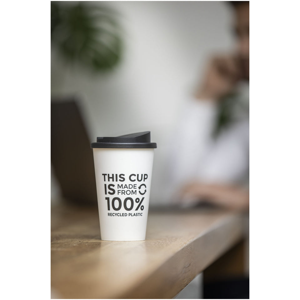 Bicchiere termico riciclato Americano® da 350 ml personalizzato con logo - Pubblienne