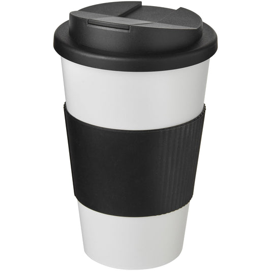 Tazza termica Americano® da 350 ml con impugnatura e coperchio ermetico personalizzato con logo - Pubblienne