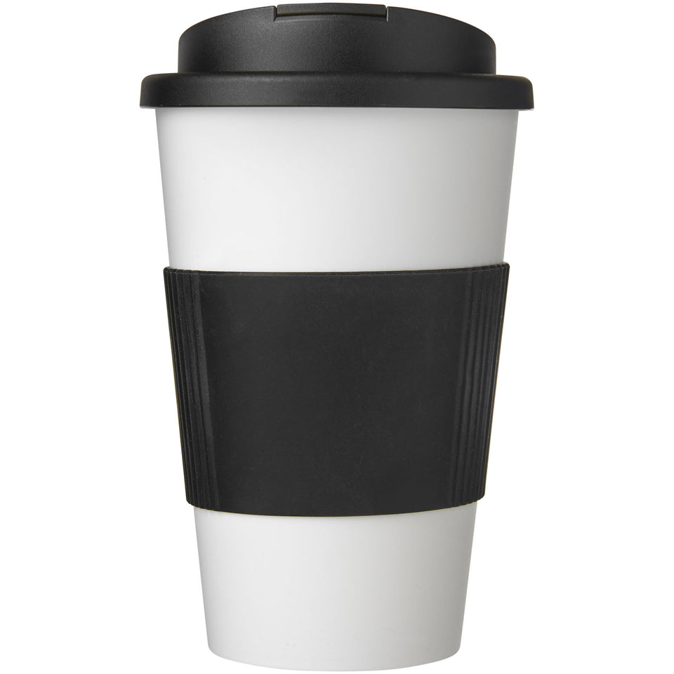 Tazza termica Americano® da 350 ml con impugnatura e coperchio ermetico personalizzato con logo - Pubblienne