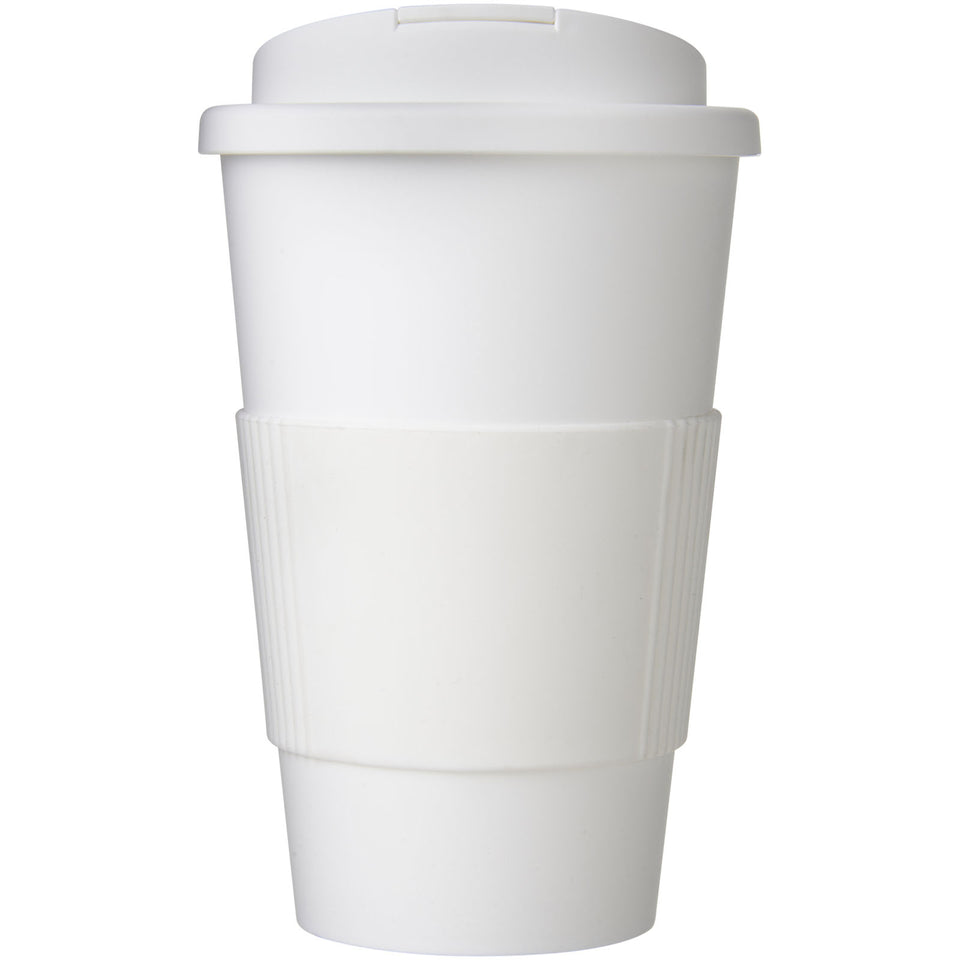 Tazza termica Americano® da 350 ml con impugnatura e coperchio ermetico personalizzato con logo - Pubblienne