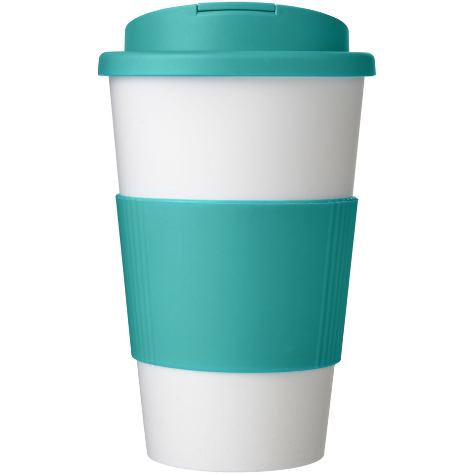 Tazza termica Americano® da 350 ml con impugnatura e coperchio ermetico personalizzato con logo - Pubblienne
