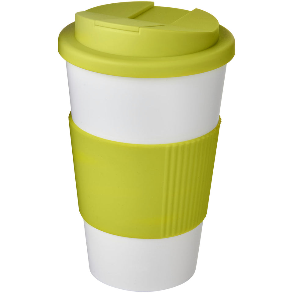 Tazza termica Americano® da 350 ml con impugnatura e coperchio ermetico personalizzato con logo - Pubblienne