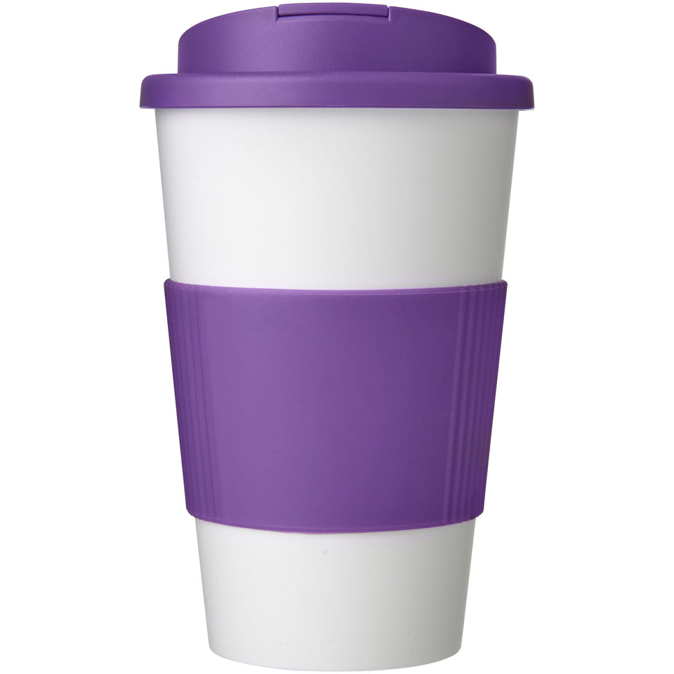 Tazza termica Americano® da 350 ml con impugnatura e coperchio ermetico personalizzato con logo - Pubblienne