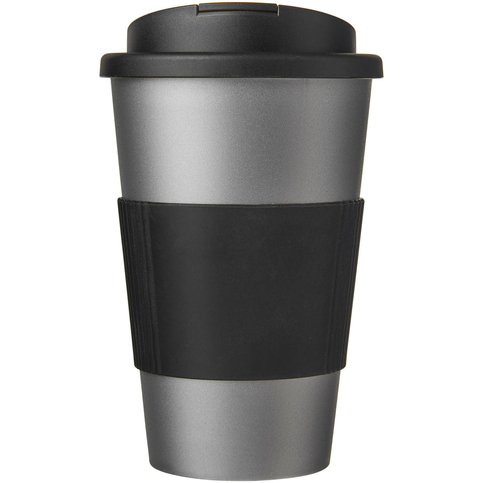 Tazza termica Americano® da 350 ml con impugnatura e coperchio ermetico personalizzato con logo - Pubblienne