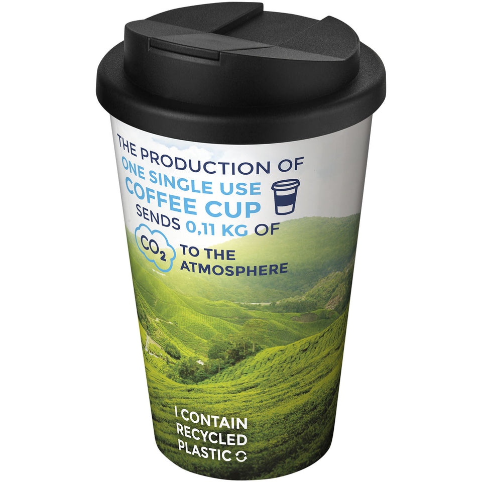 Tazza termica Brite-Americano® da 350 ml con coperchio ermetico personalizzato con logo - Pubblienne