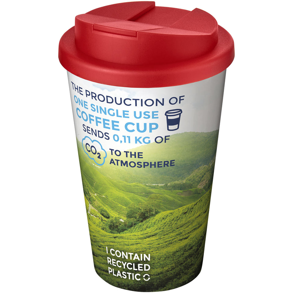 Tazza termica Brite-Americano® da 350 ml con coperchio ermetico personalizzato con logo - Pubblienne