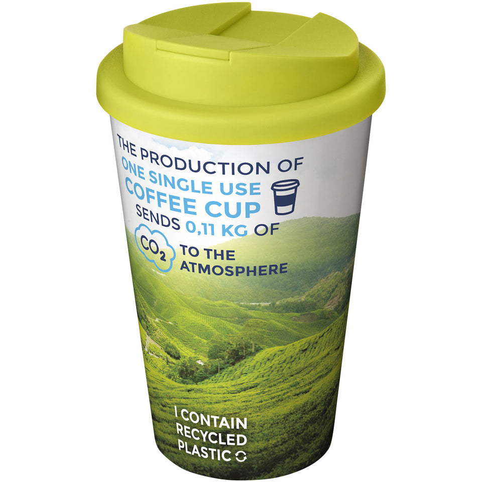 Tazza termica Brite-Americano® da 350 ml con coperchio ermetico personalizzato con logo - Pubblienne