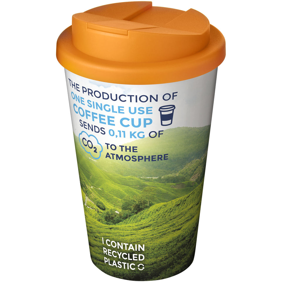 Tazza termica Brite-Americano® da 350 ml con coperchio ermetico personalizzato con logo - Pubblienne