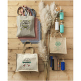 Shopper in iuta e canvas 320 g/m² Varai - 23L personalizzato con logo - Pubblienne