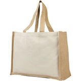 Shopper in iuta e canvas 320 g/m² Varai - 23L personalizzato con logo - Pubblienne