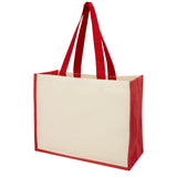 Shopper in iuta e canvas 320 g/m² Varai - 23L personalizzato con logo - Pubblienne